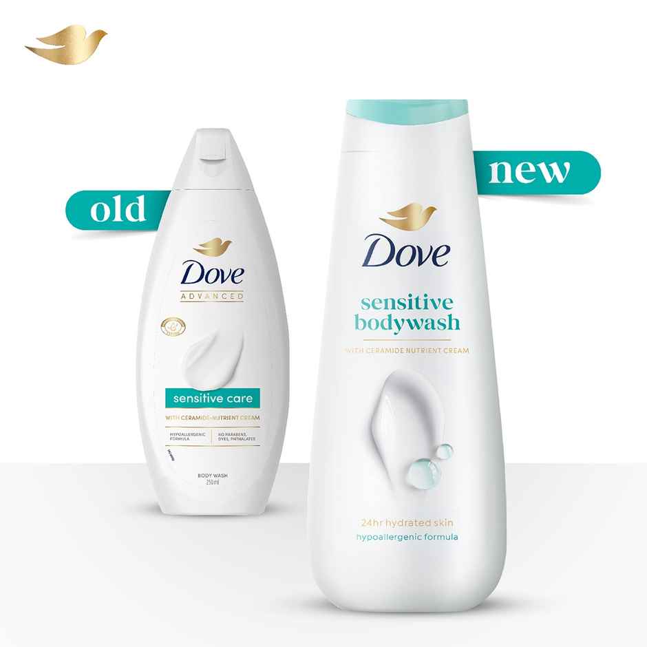 Dove Advanced Sensitive Care Bodywash| with Ceramide- Nutrient Cream|250 ml