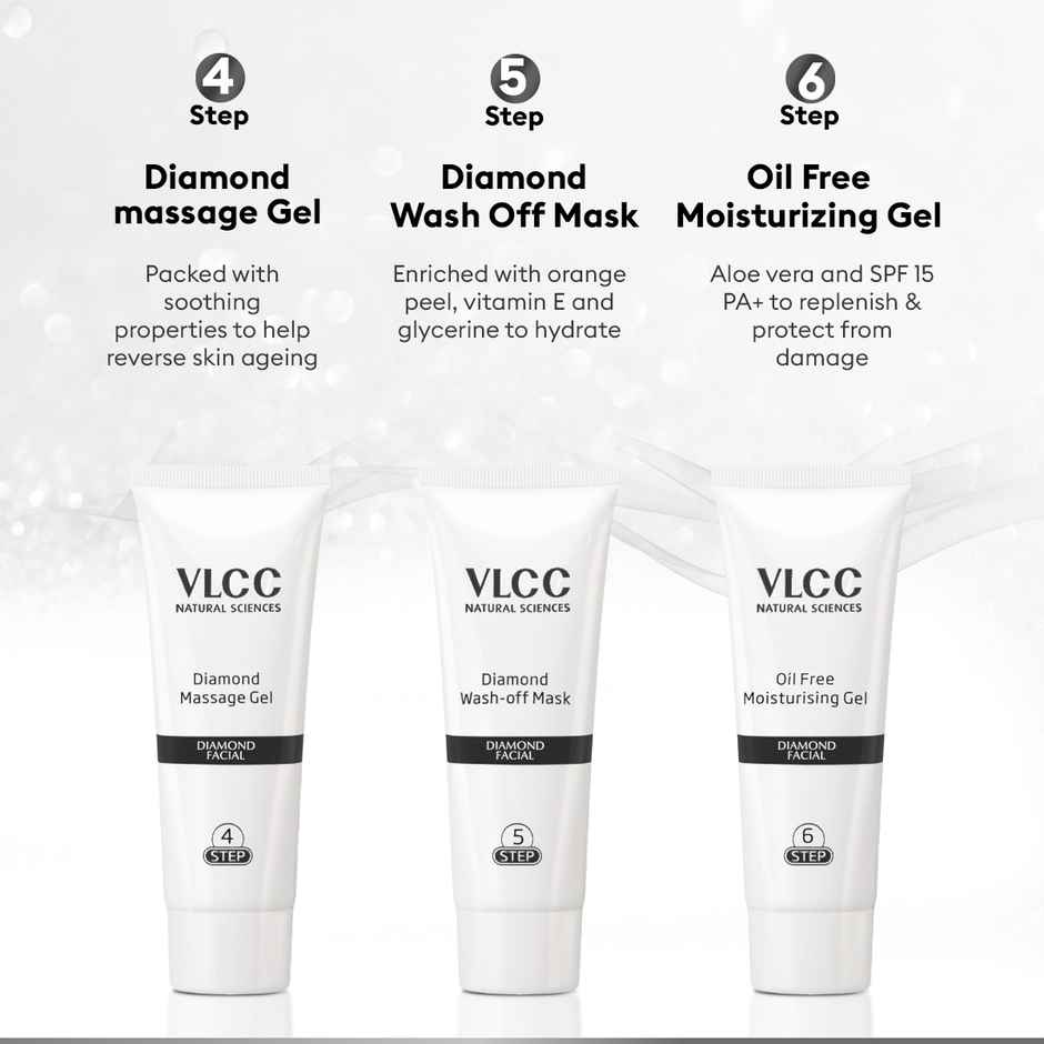VLCC Diamond Facial Kit With Free Rose Water Toner