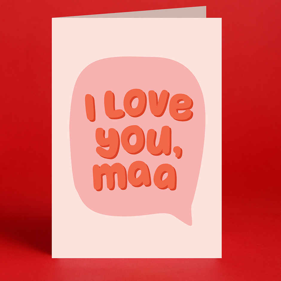 Cream Bell Double Chocolate Ice Cream Cake (500ml) & Oye Happy I Love You Maa (1pc) Combo