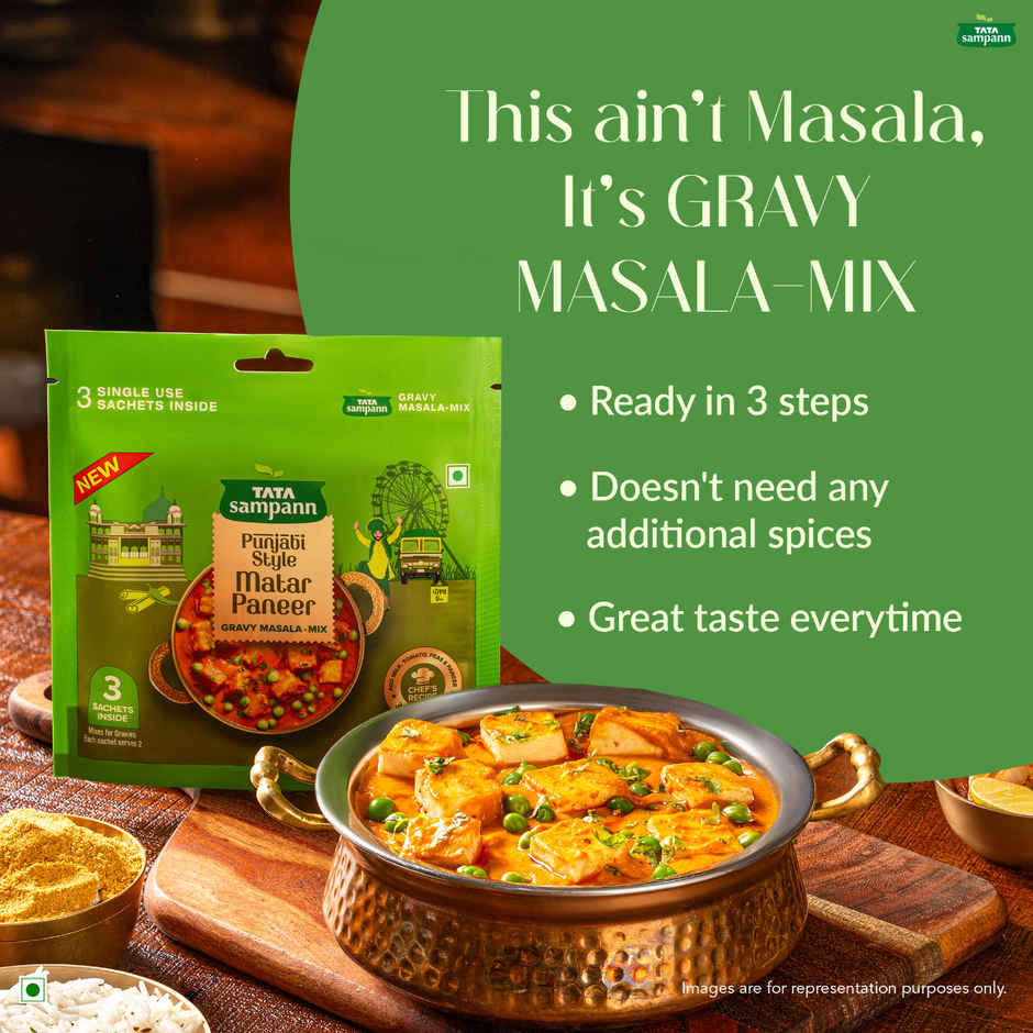 Tata Sampann Punjabi Style Matar Paneer Gravy Masala Mix