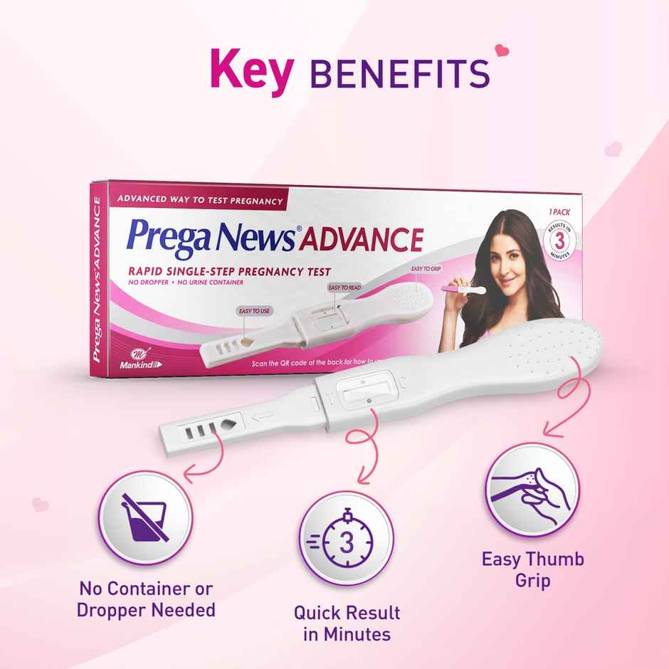 Prega News Advance Rapid Single Step Pregnancy Test