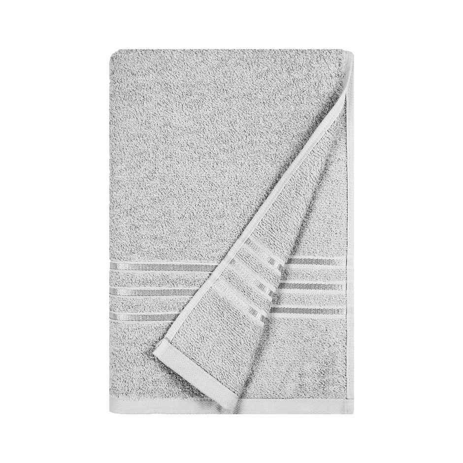 Home Elegance by myTrident Comfort Living Cotton Bath Towel | 70cm x 140cm | 400 GSM | Ice Grey
