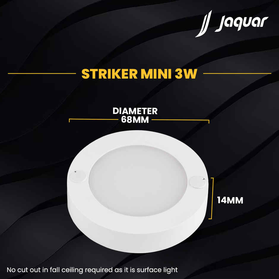 Jaquar 3W Striker Mini Surface Downlight Warm white