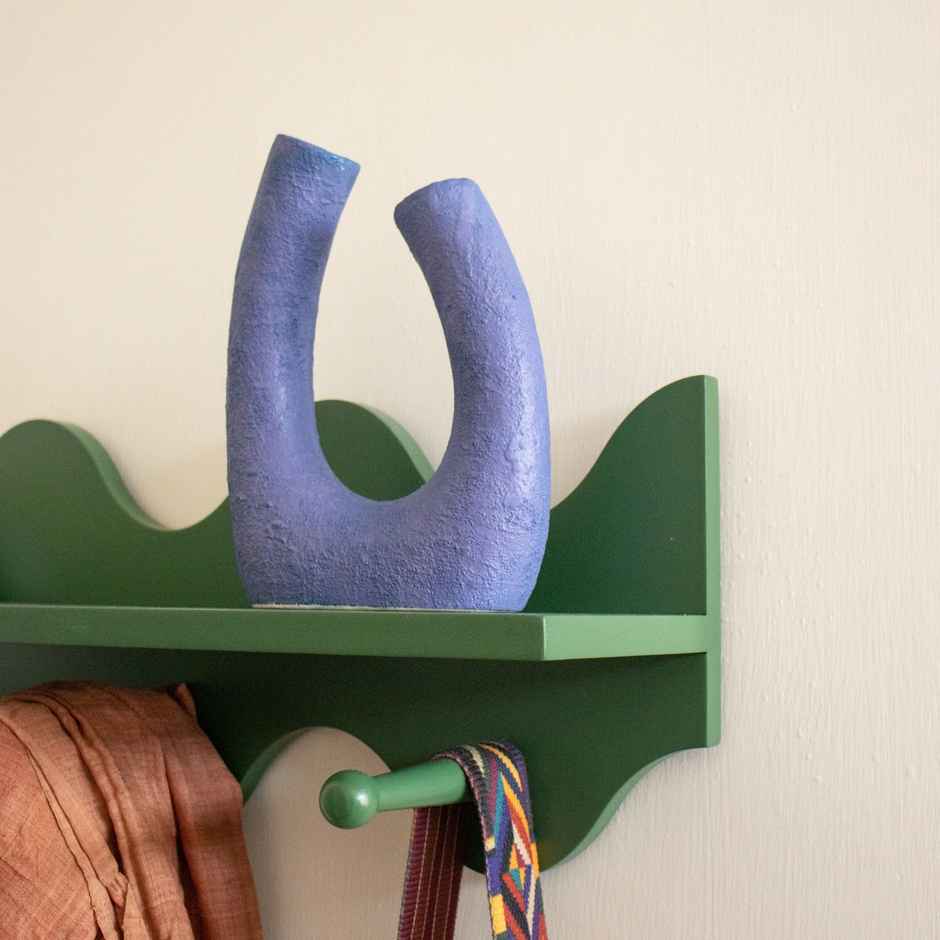 Gaachi Textured Vase in Blue | Handcrafted Ceramic Home Decor