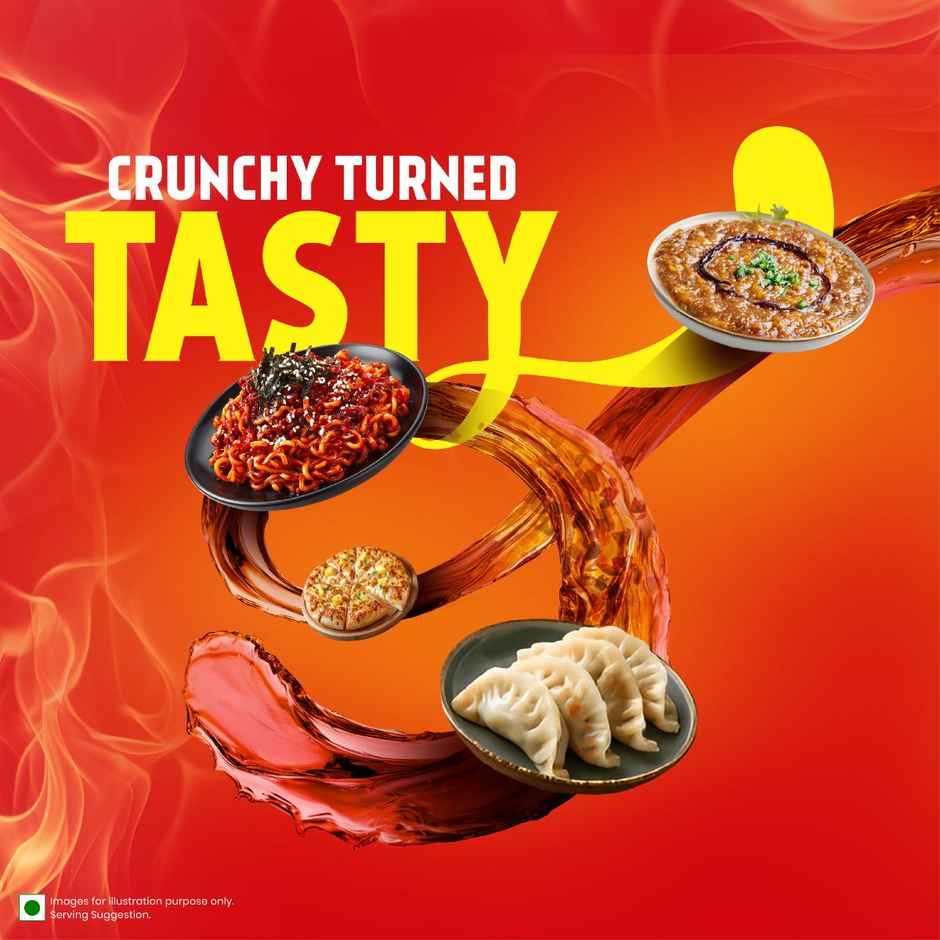 Ching's Chilli Oil Crunchy | Drizzle, Stir, Spread| Use on Noodles, Fried Rice, Dimsums