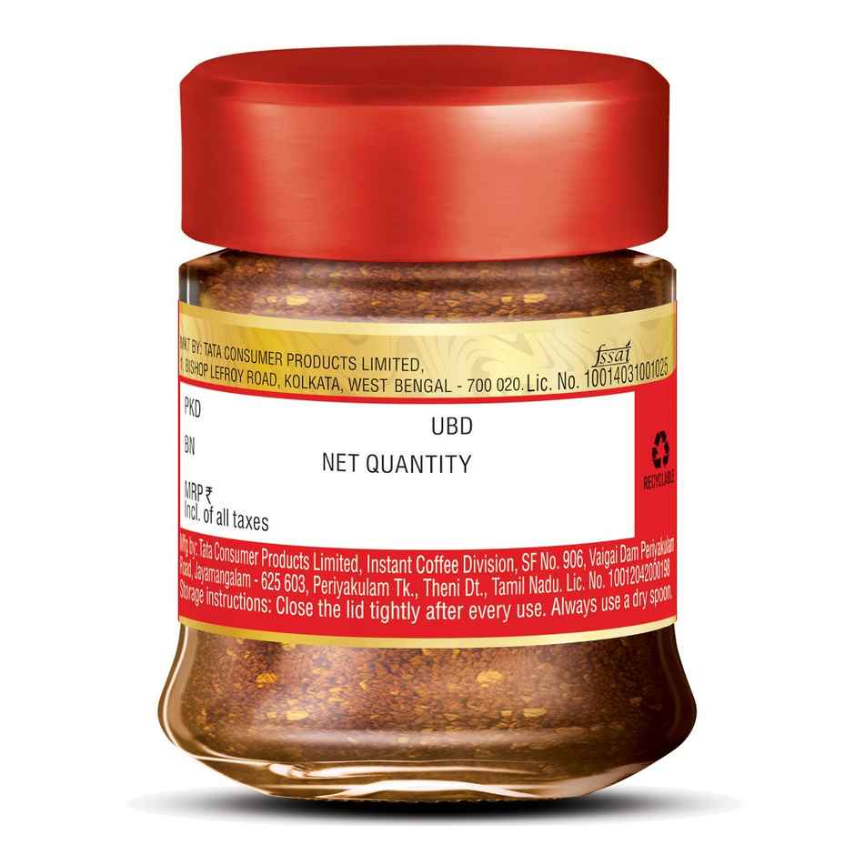 Tata Coffee Grand Premium Instant Coffee, With Flavour Locked Decoction CrystalsJar