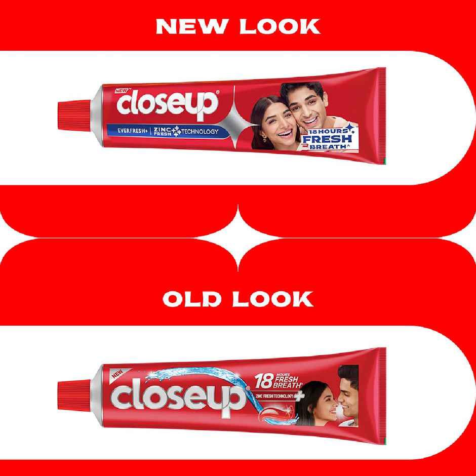 Closeup Toothpaste | Long lasting 18 Hours Of Fresh Breath & White Teeth (Pack of 2)