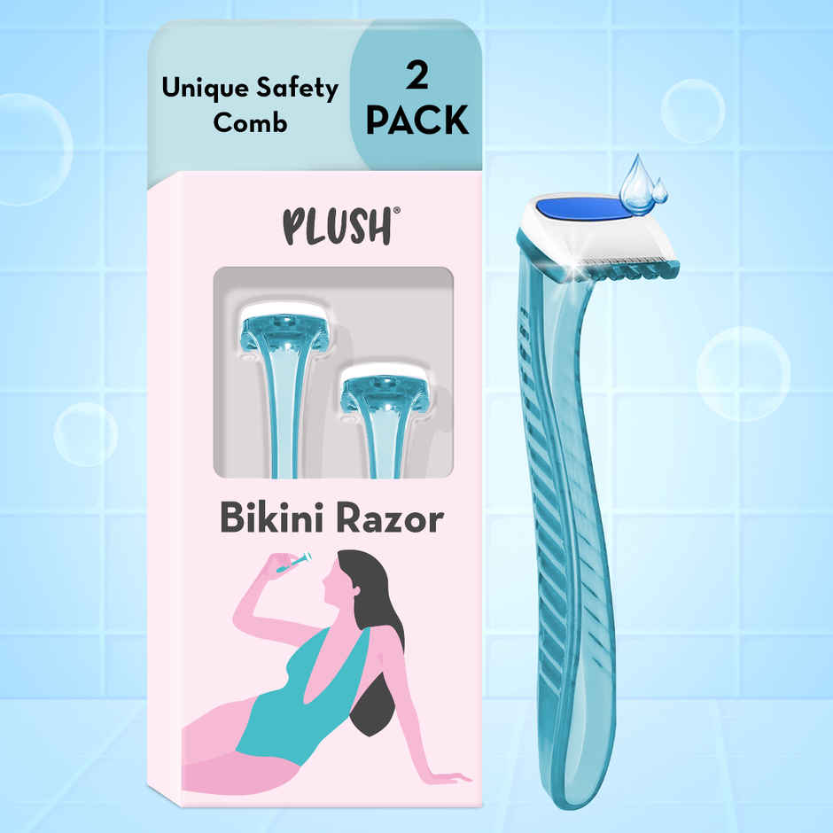 Plush Bikini Hair Removal Razor Kit For Women