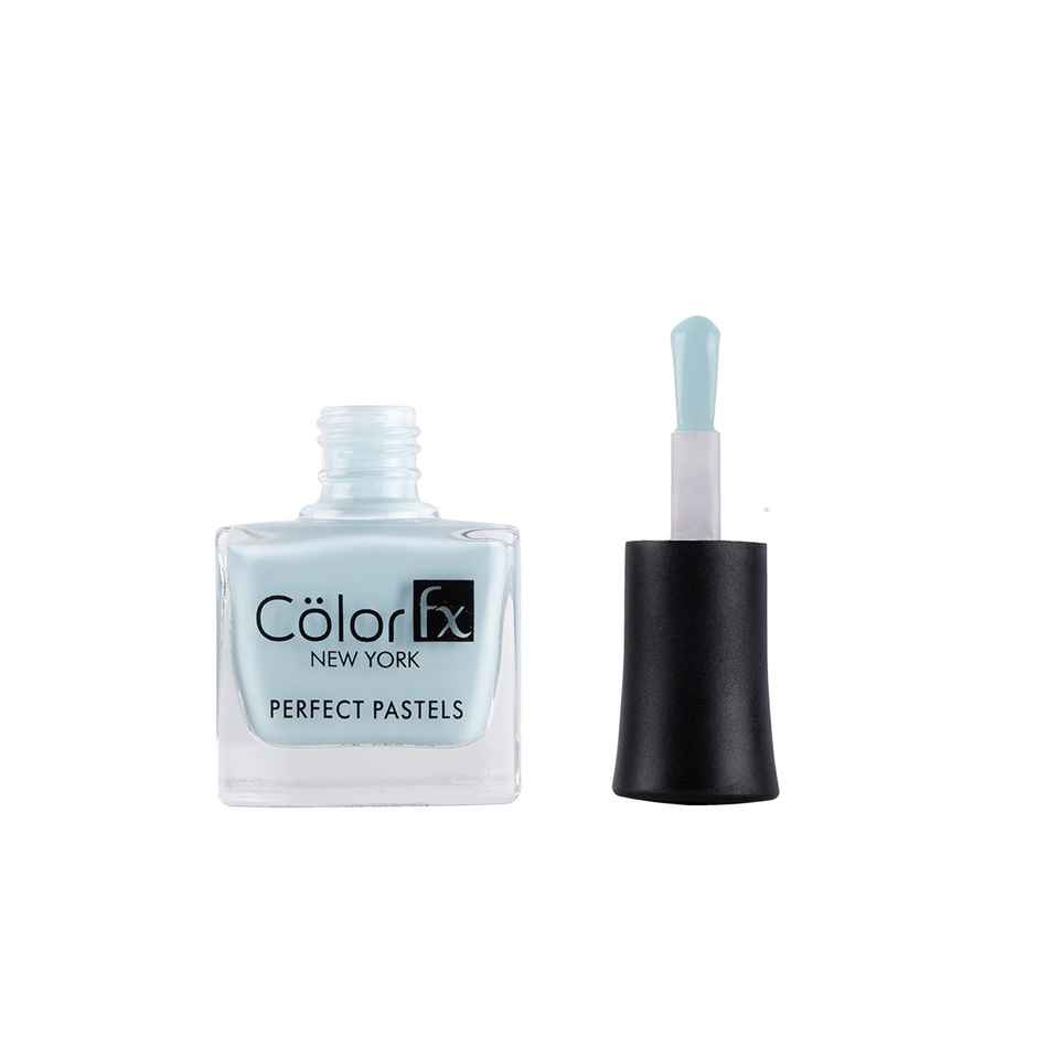 Color Fx Perfect Pastel Longlasting Glossy 21 Toxin Free Non Yellowing Powder Blue Nail Polish 168