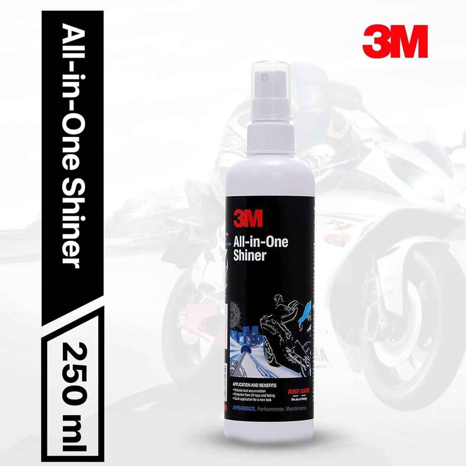 3M All-in-One Shiner | Restore Shine on Plastic And Leather Parts on Bikes