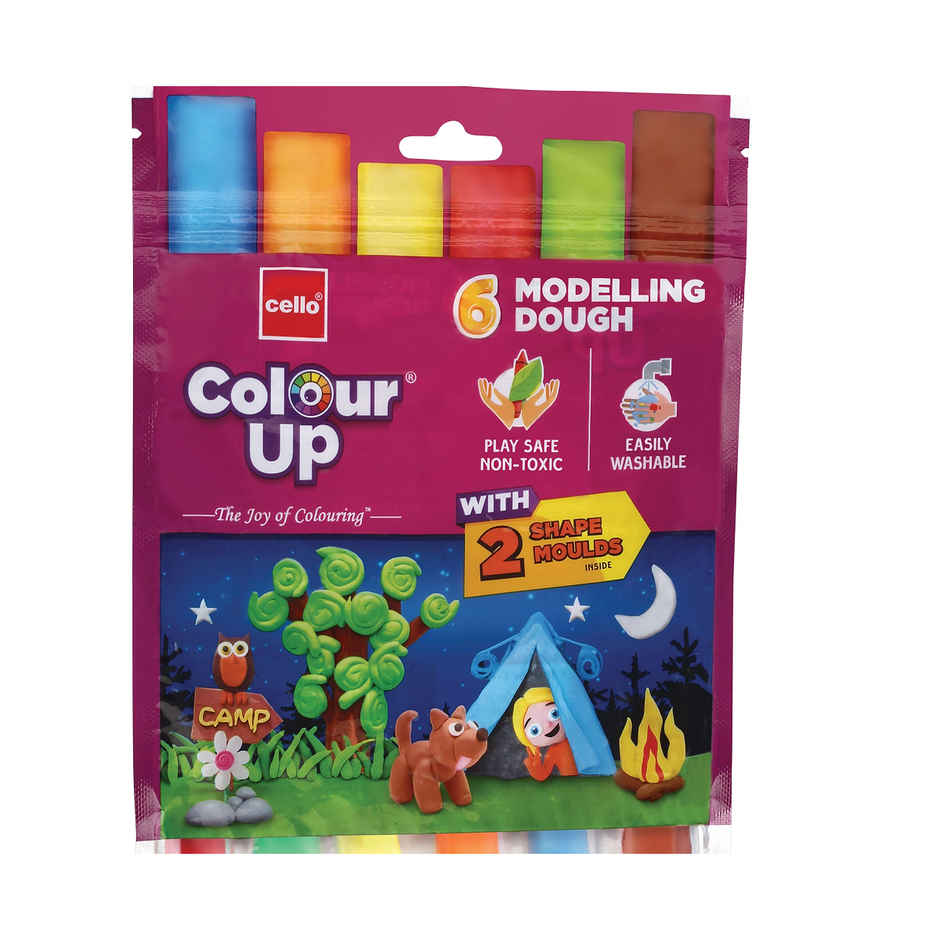Cello Colourup Creative Dough Set: 4 Modelling Doughs & 2 Fun Moulds
