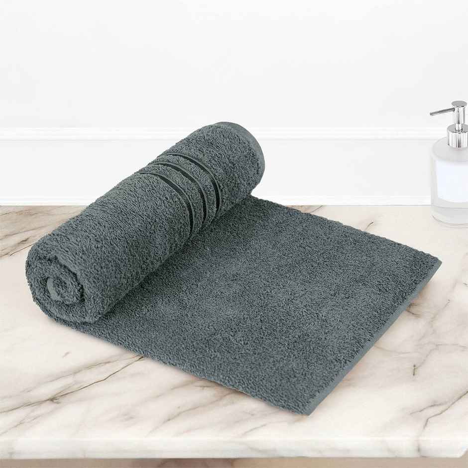 Home Elegance by myTrident Comfort Living Cotton Bath Towel | 70cm x 140cm | 400 GSM | Grey