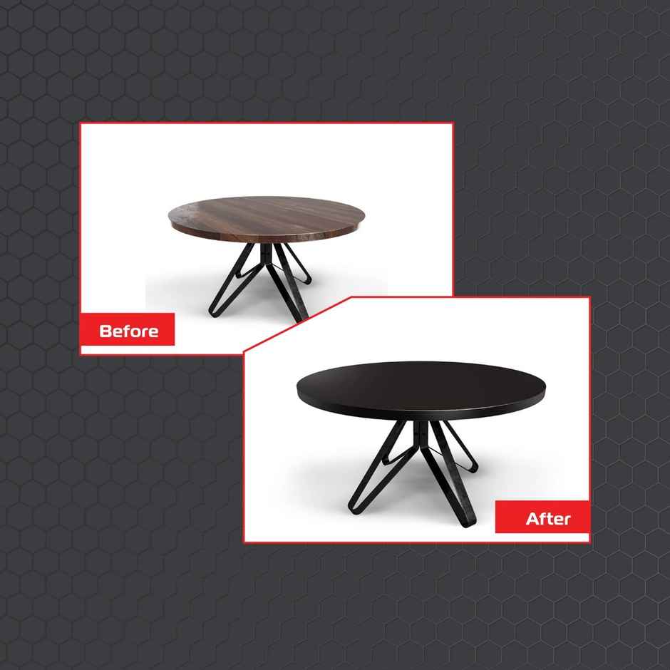 Vista Auto Care Black Matte Spray Paint Quick-Drying | Multi-Surface For Metal (400ml) & Softspun Microfiber Cleaning Cloths (220 Gsm, 30X30Cm, 6Pc, Multicolor/Assorted) (6pc) Combo