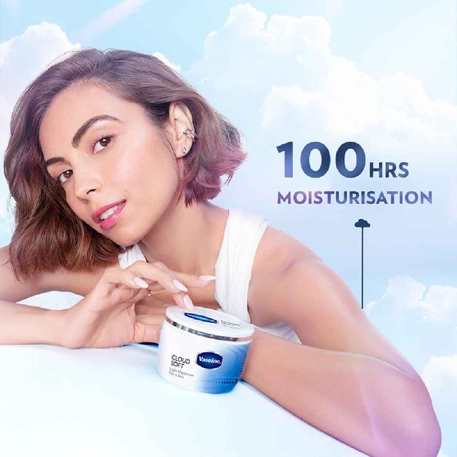 Vaseline Cloud Soft Light Moisturiser | 100 Hours Non-Sticky Hydration |Ceramides & Hyaluron