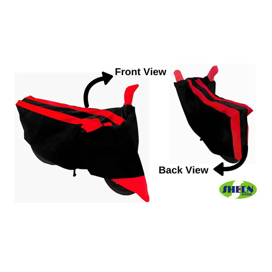 Sheen SBCRED02 Waterproof Two Wheeler Cover for Hero (Glamour, Red, Black)