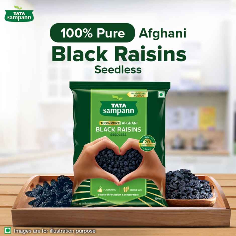 Tata Sampann 100% Pure | Seedless Black Raisins