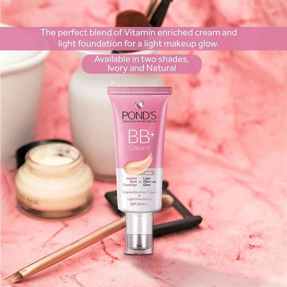 Pond's Bb+ Cream Instant Spot Coverage + Light Make-Up Glow Lvory