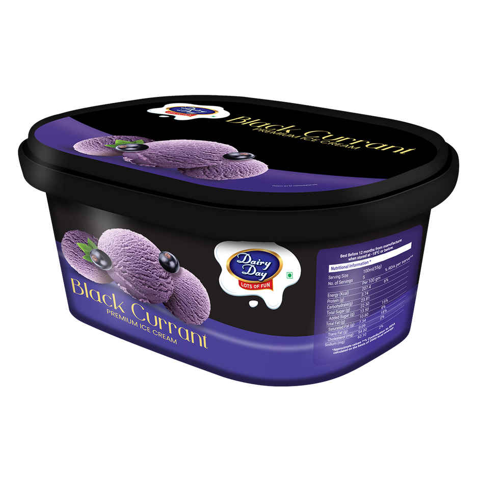 Dairy Day Black Currant Ice Cream Tub | Fruity & Creamy