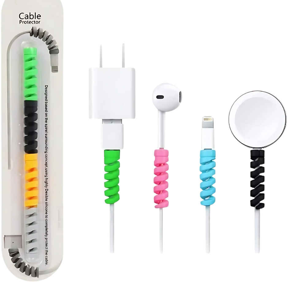 AILKIN Spiral Charger Cable Protector | Data Cable Saver | Protective Covers