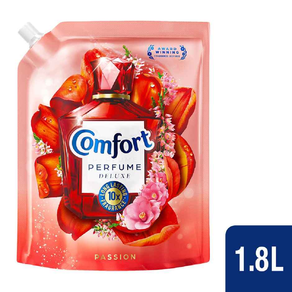 Surf Excel Matic Express Clean & Care (830ml) & Comfort Perfume Deluxe Passion (1.8L) Combo