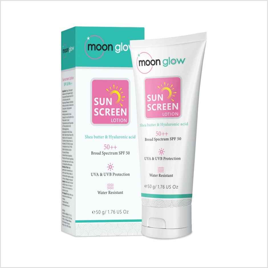 Moon Glow Sunscreen Lotion With Shea Butter & Hyaluronic Acid SPF 50 +++