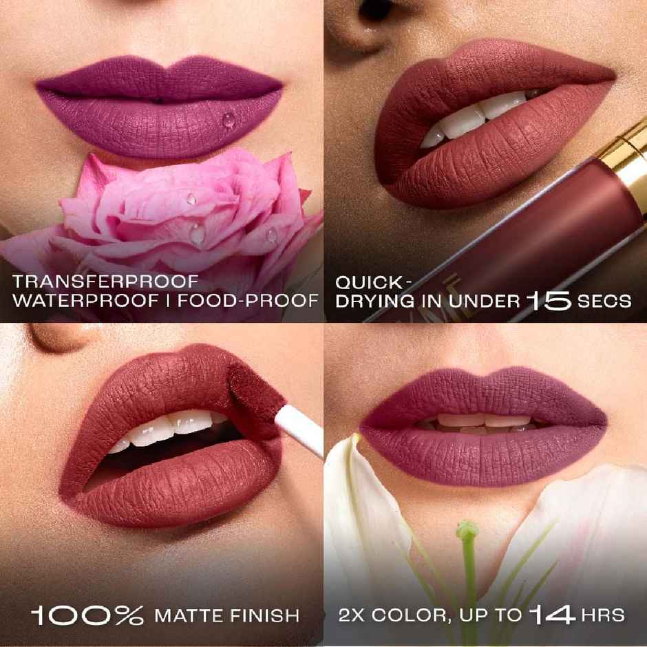 Lakme Rouge Bloom Matte Lip Liquid Amber Aura 306