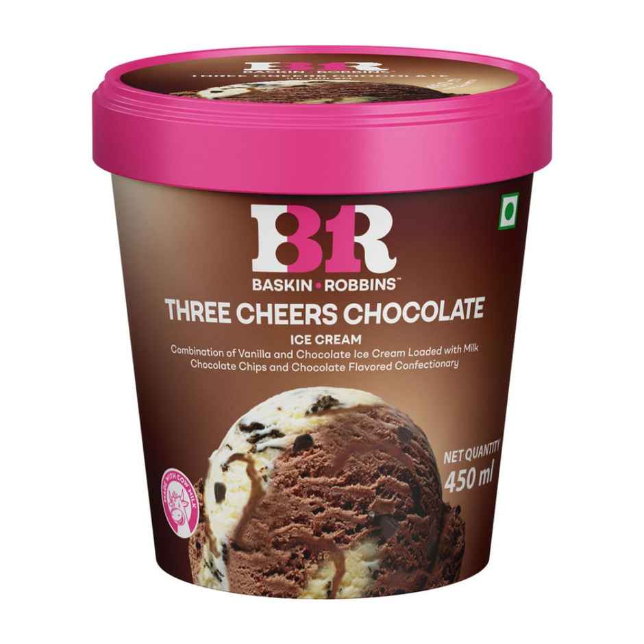 Baskin Robbins Three Cheers Chocolate Ice Cream Tub Combo