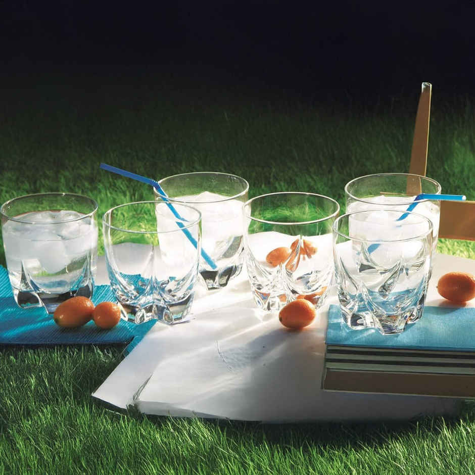 Lisbonne Whiskey Glass Set | Elegant Design | Durable | Dishwasher Safe | 330 ml | Luminarc