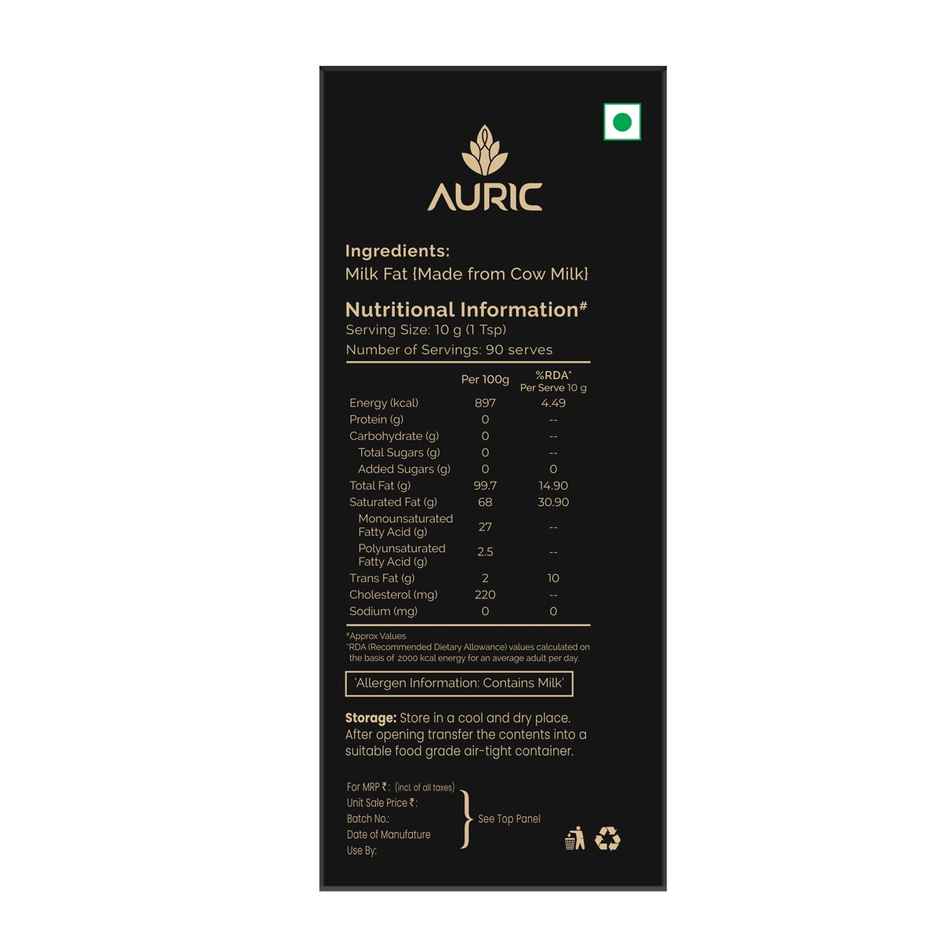 Auric Cow Ghee | Lab Certified | Absolutely Pure - Natural Ghee