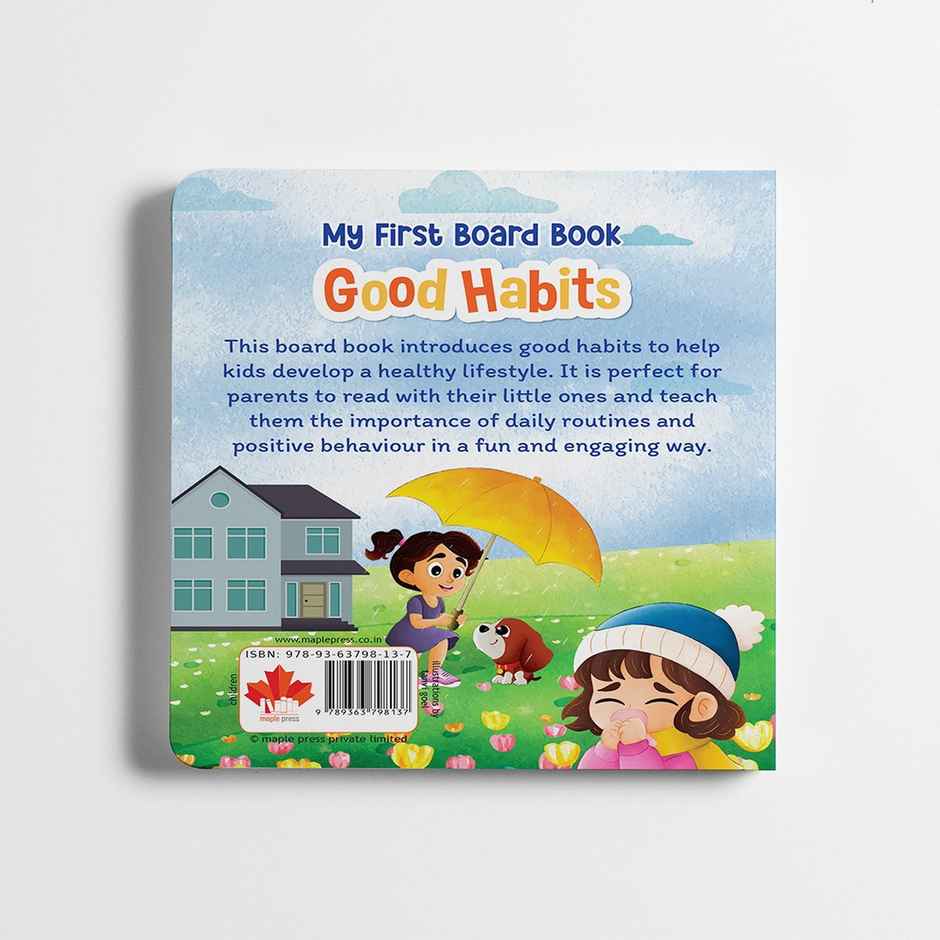 Good Habits For Kids - Illustrated Board Book For Children | Age 2-6 - Manners Book