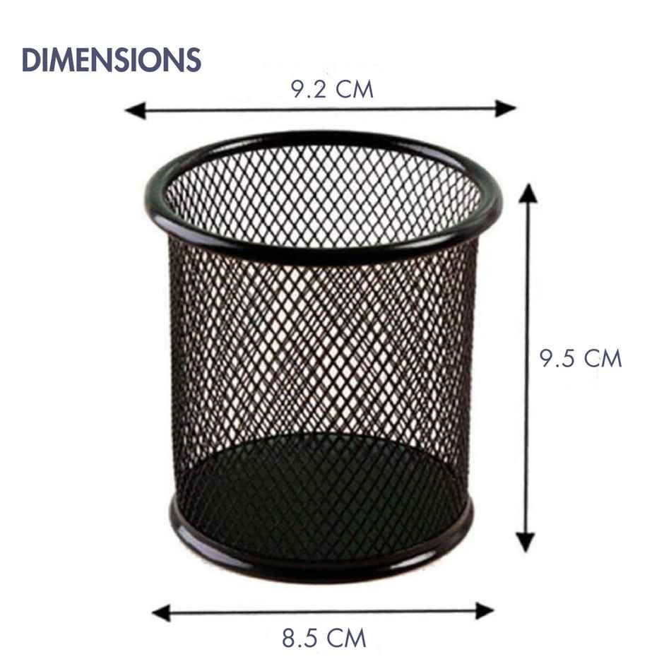 Saya Metal Mesh Pen Stand - Durable and Stylish Desk Organizer for Office Supplies