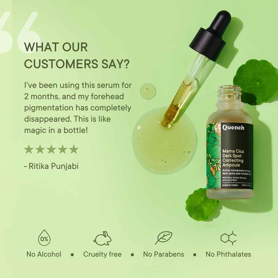 Quench Dark Spot Correcting Serum Korean Face Serum - Targets Dark Spots & Acne