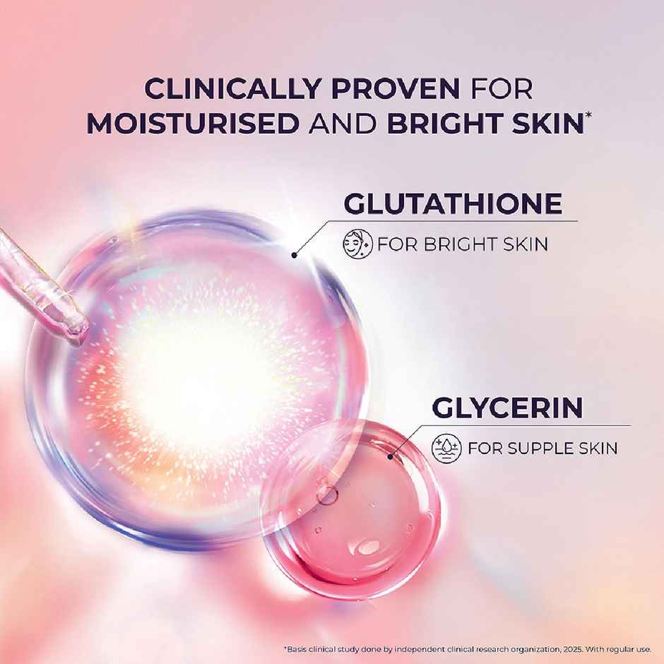 LUX International Bouncy and Bright Bathing Soap with Glutathione and Glycerin for Soft Skin