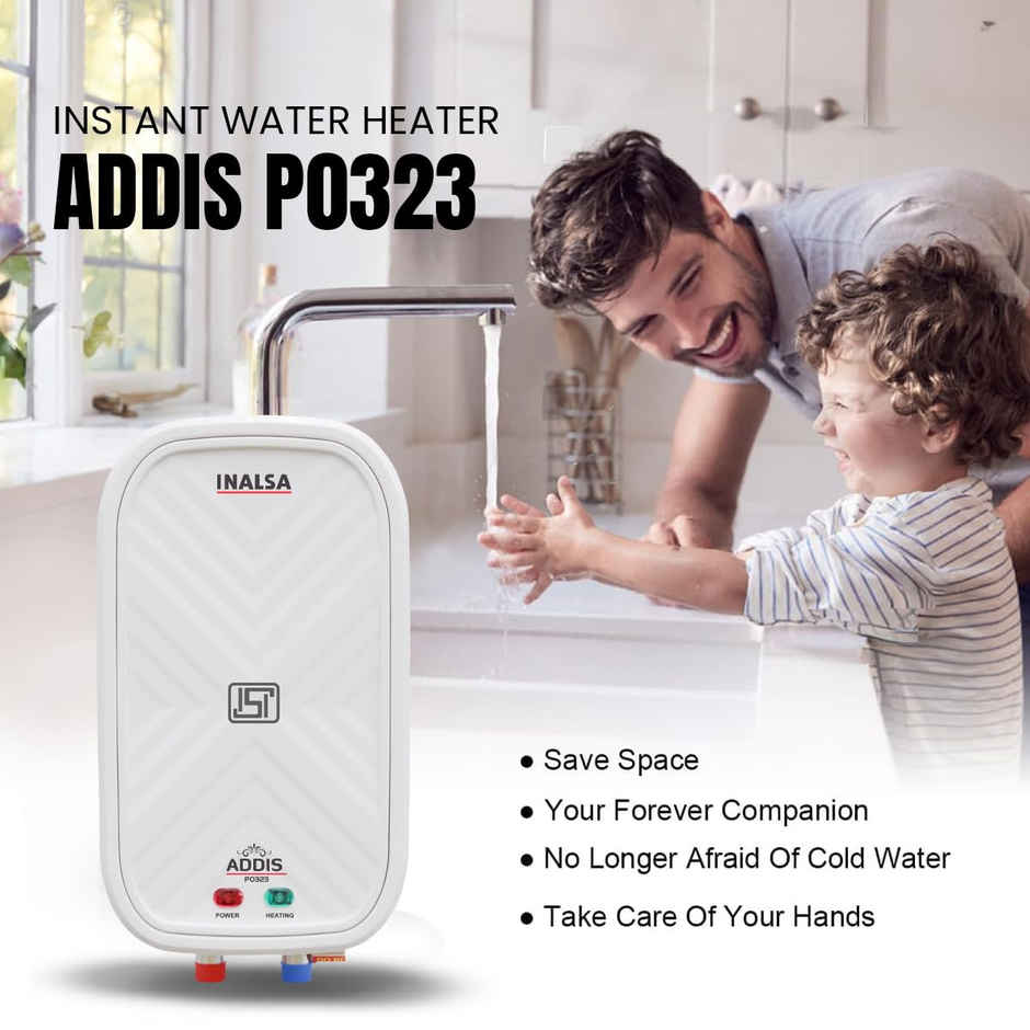 INALSA Addis PO 323 ,3 Liter Instant Water Heater,SS 304 Inner Tank,Faster Heating
