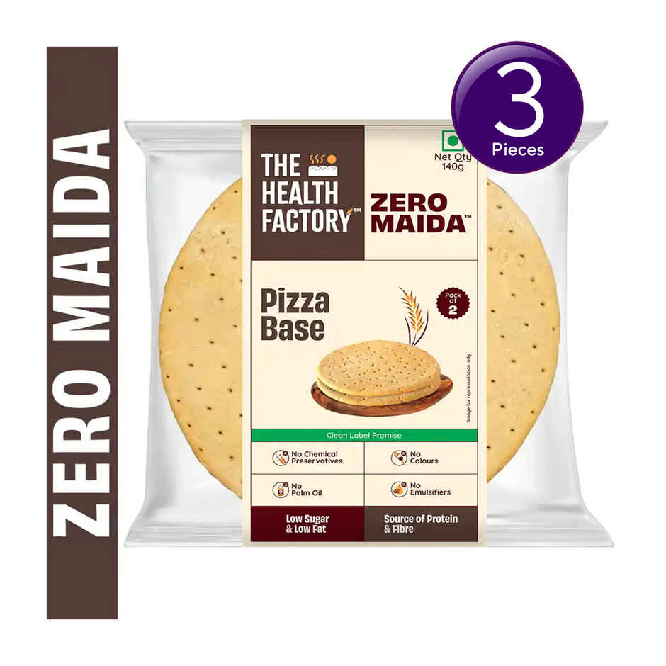 The Health Factory Zero Maida Pizza Base | Clean Label - Not Brown Combo