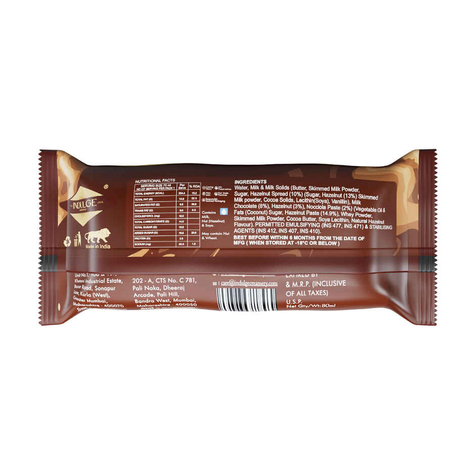 Indulge Creamery | Hazelnut Chocolate Ice Cream Stick