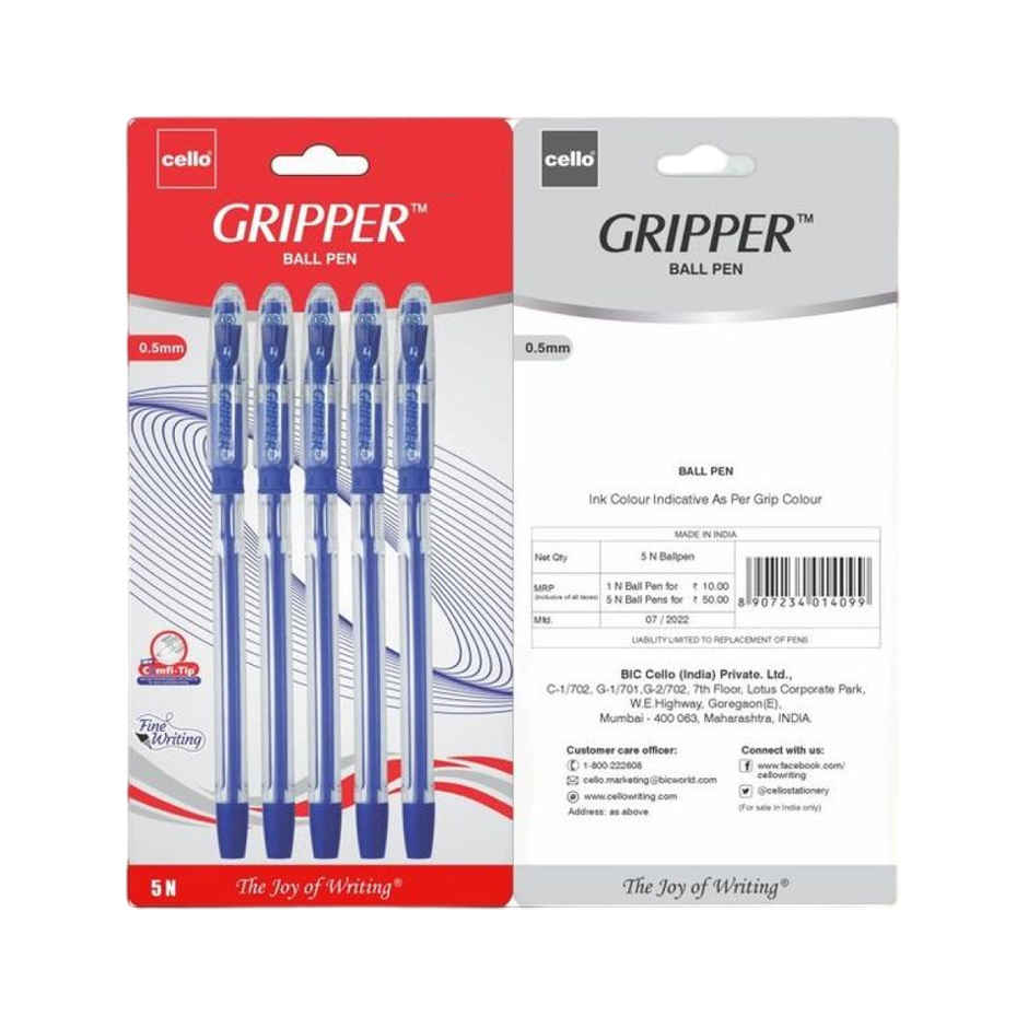 Cello Gripper Ball Pen - Blue
