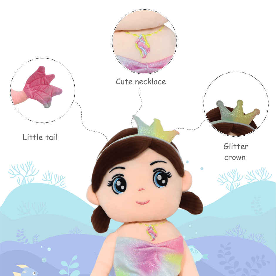 Toytales Cute Mermaid Soft Toy | Doll Plushie For Girls Kids 80 cm | Toy For Girls