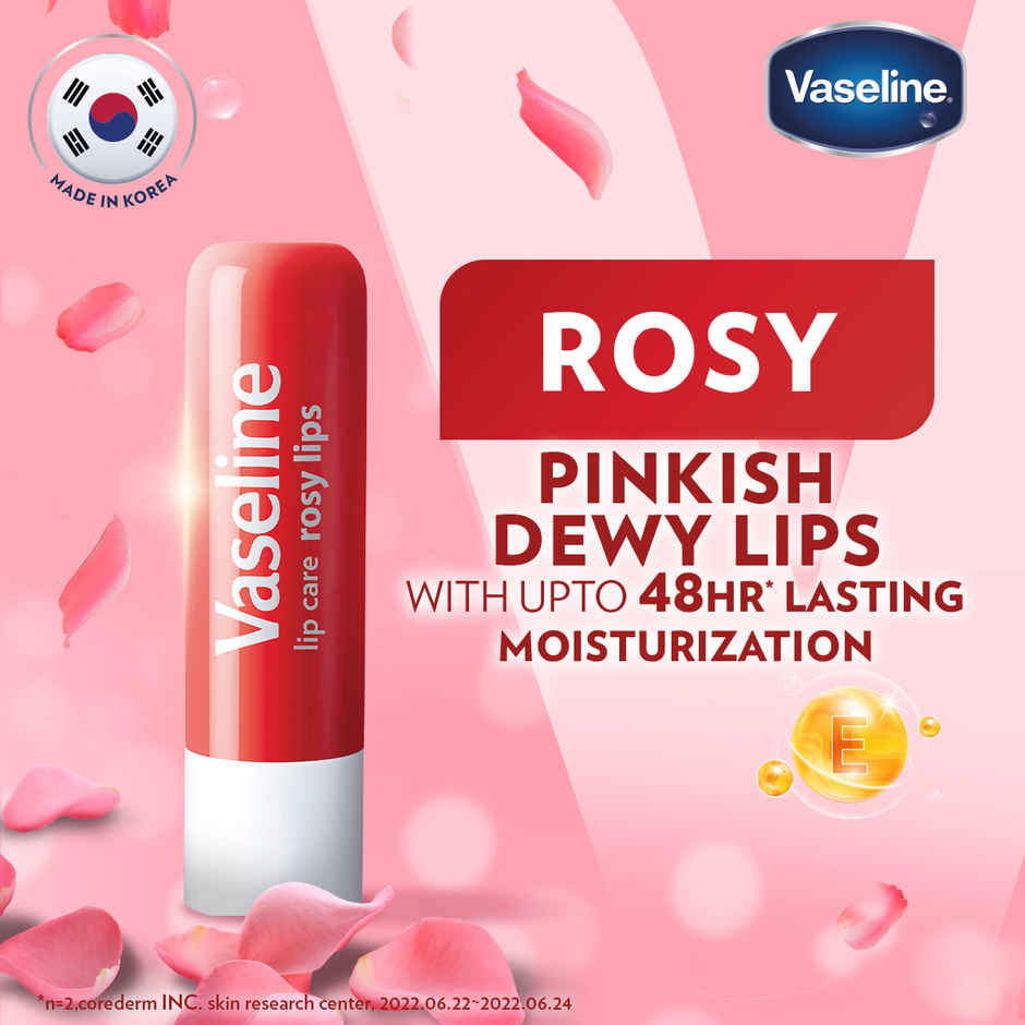 Vaseline Lip Care Rosy Lips Tinted Lip Balm with Almond Oil & Rose Extract