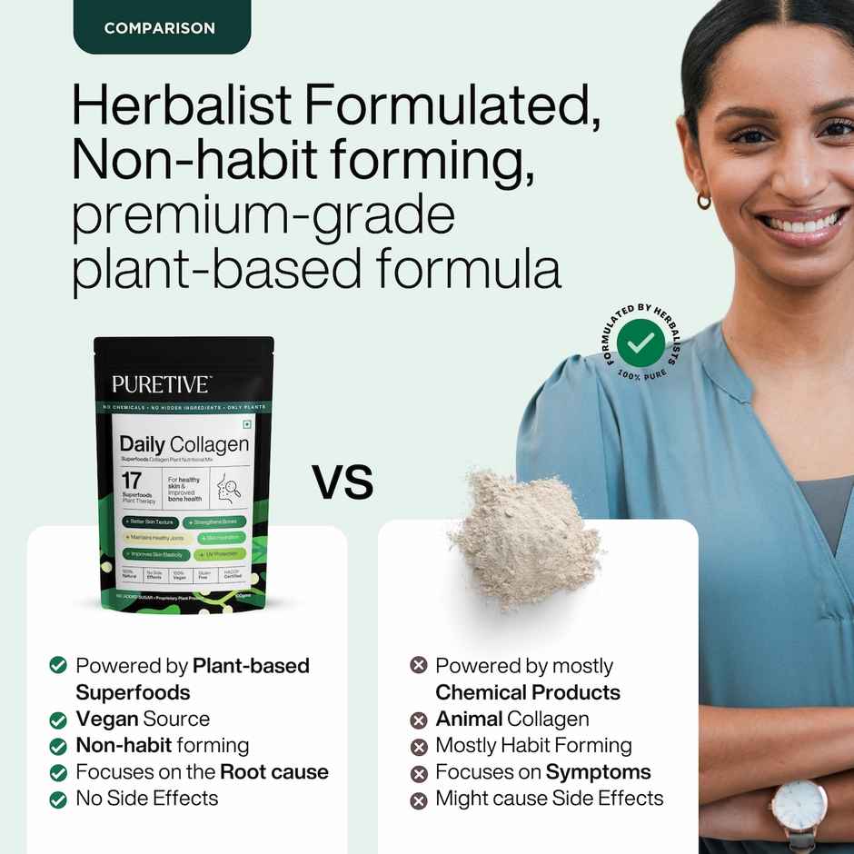 Puretive Daily Collagen Regular Malt Drink Mix