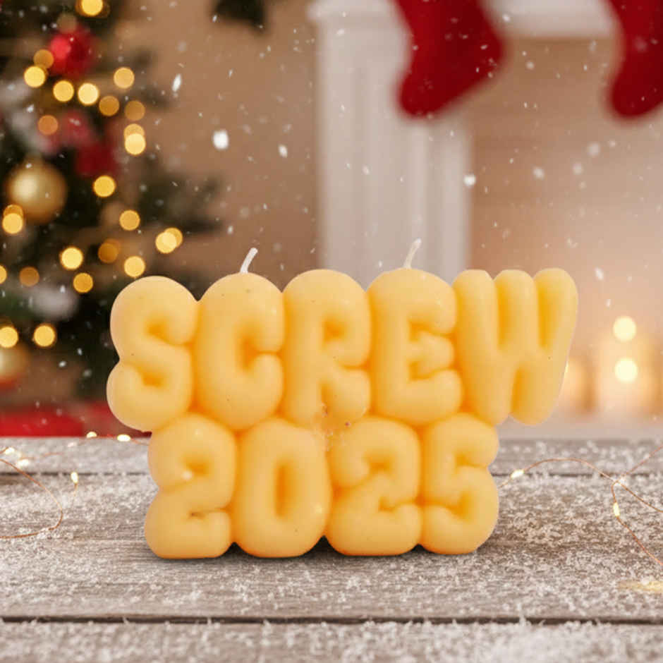 Screw 2025 Candle | Funny Secret Santa and New Year Gift | New Year Party Decor Essentials