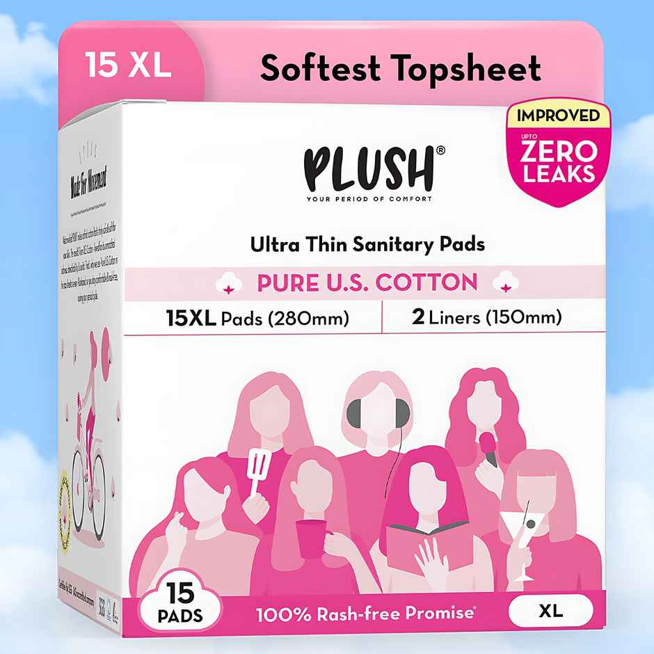 Plush Ultra Thin L Sanitary Pads Combo