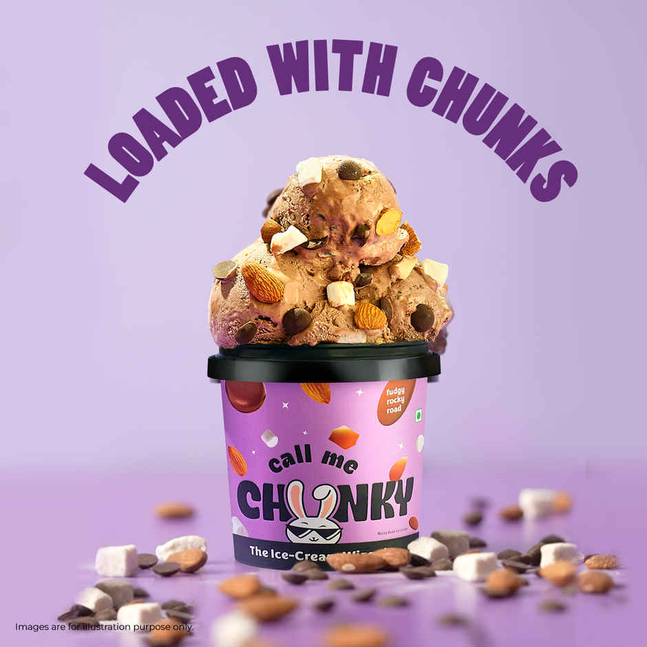 Call Me Chunky Fudgy Rocky Road Ice Cream Tub