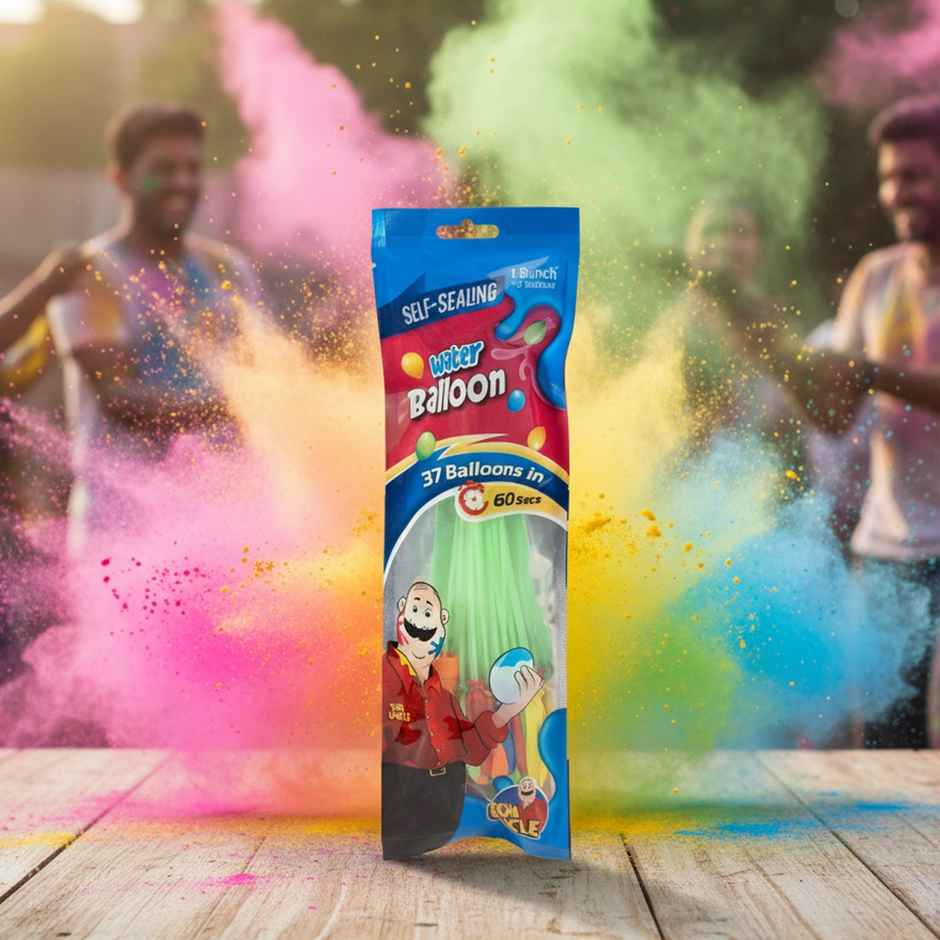 Self Sealing Water Balloon | Holi Special | 1 pack (37 pcs) | Tomuncle