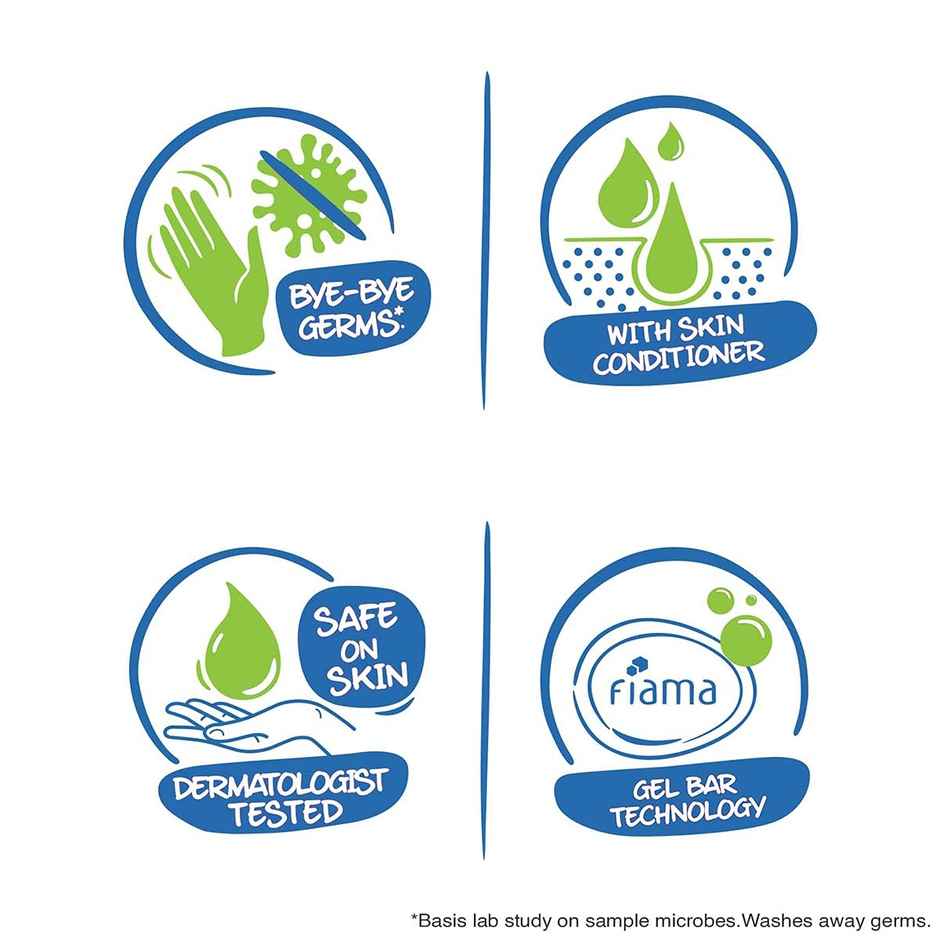 Fiama Gel Bathing Bar Fresh Celebration pack, with 3 Unique Gel Bars, for Moisturized Skin