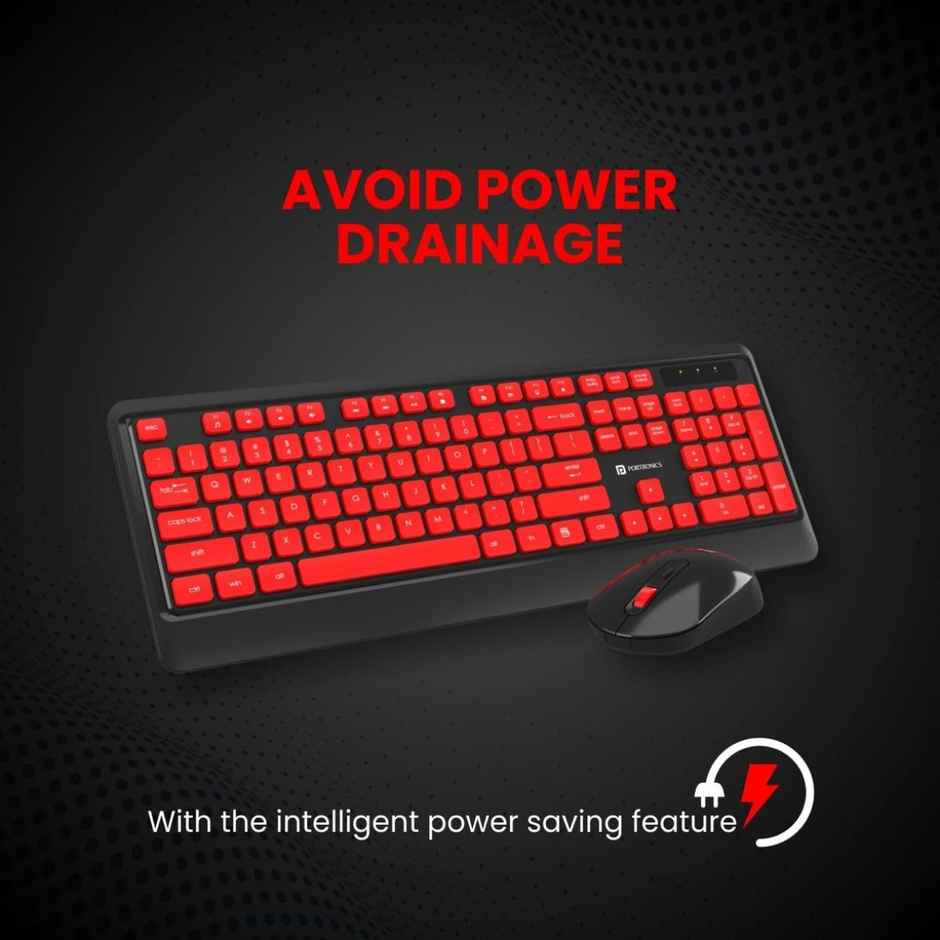 Portronics Key5 Wireless Keyboard Combo - 2.4 GHz | Silent Keystrokes