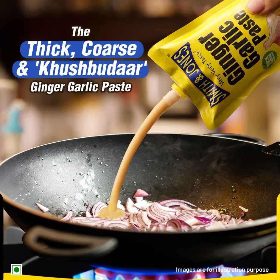 Smith & Jones Ginger Garlic Paste, India's No.1 Cooking Paste, Thick & Coarse Paste
