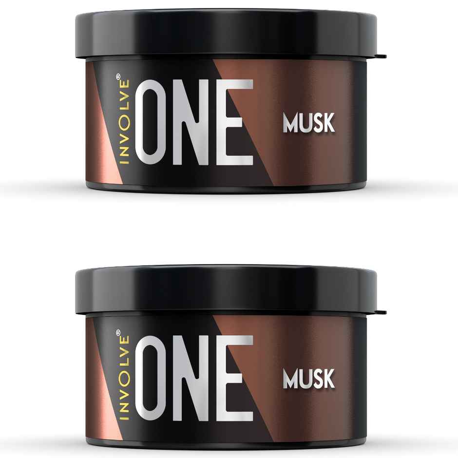 Involve Your Senses One Musk Organic Car Perfume | Pack of 2 | Fiber Air Freshener