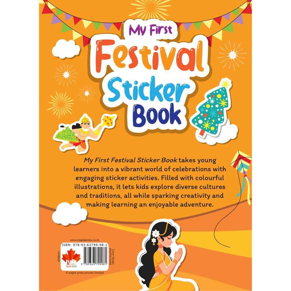 My First Sticker Book - Festival - Activity Book For Kids With 140+ Stickers | Age 3+