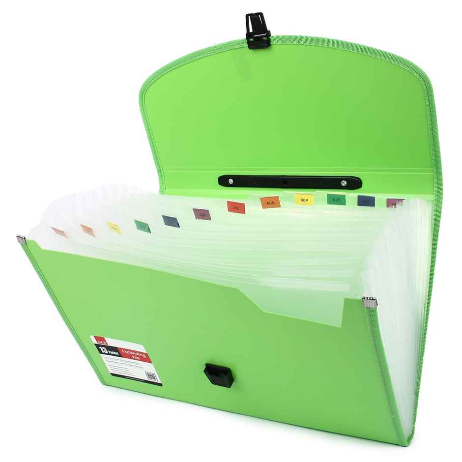 Saya Vibrant Expanding Bag - 13-Part Indexed Divider Sections | Assorted